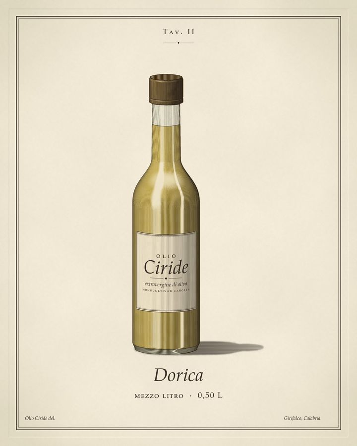 Olio Ciride 0,50 L Bottiglia Dorica